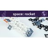 molecularpiece: Space (90 pcs) Eco-Friendly 4D STEM Building Toy for Creative Kids | Space Shuttle Toy, Rocket, Satellite, Fighter Jet | Durable | Hours of Fun | Party Activity | Birthday Gift Idea