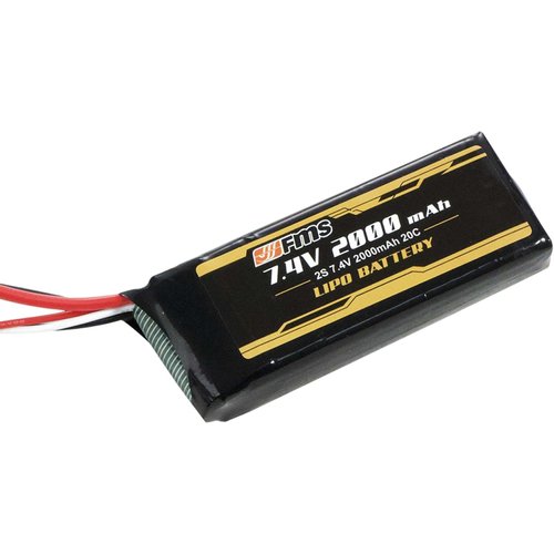 BEEZRC FMS RC Car RC Parts LIPO Battery 2S 7.4V 2000mAh 2C XT30 rc car 1/12 Hummer H1