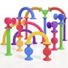 Bath Toys Suction Sensory Toys: 20 Pcs Silicone Suction Cup Toys - Bath Toys No Hole - Sensory Toys for Baby Toddlers