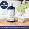 Unscented Massage Oil for Massage Therapy – 100% Natural Body Massage Oil with Sweet Almond, Grapeseed & Jojoba Oil for Premium Glide – Pure Carrier Oil Blend for Aromatherapy – Brookethorne Naturals