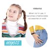 HOYOLS Soft Seamless Hair Ties, Dark Brown Stretch Cotton Hair Bands Ponytail Holder for Women Thick Hair, No Slip No Damage No Pull Scrunchies Headbands 100 Pcs (Espresso)