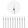 5PCS Piercing Needles 13G 316L Surgical Steel Disposable Sterile Hollow Piercing Needles Ear Nose Belly Nipple Tongue Lip Body Piercing Needles 13 Gauge