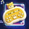 Meiweichuang Fast Push Game Fidget Toys Handle Upgraded Flashing Quick Press Games Pro for Kids，Portable Travel Games for Car Ride, Board Games for Kids andAdultsXmas Birthday Gifts (Yellow Dog)