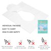 Toilet Seat Covers Disposable, 50-Count Flushable Paper Travel Toilet Seat Covers for Adults and Kids Potty Training, Great Biodegrable Accessories for Public Restrooms, Airplane, Camping
