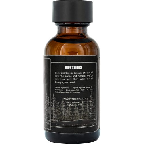 Live Bearded: Beard Oil - Legend - Premium Beard and Skin Care with Jojoba Oil - 1 fl. oz. - Beard Itch and Dry Skin Relief - Handcrafted with All-Natural Ingredients - Made in the USA