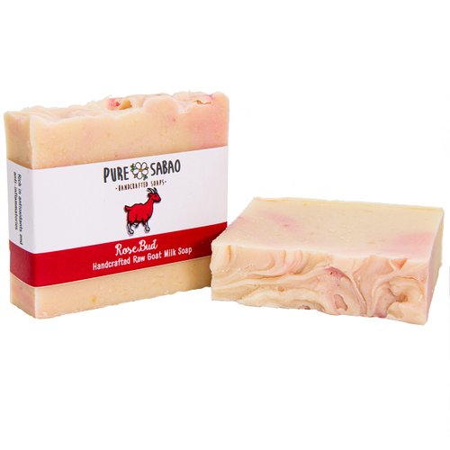 PURE SABAO RoseBud – Goat Milk Soap - 4 pack