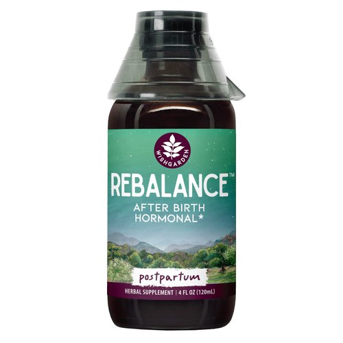 WishGarden Herbs ReBalance After Birth Hormonal - Plant-Based Herbal Supplement with Vitex Berry ...