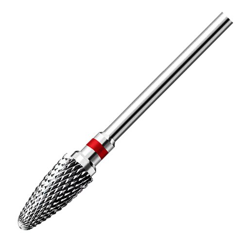 Fantexy 3/32" Carbide Nail Drill Bit - Remove Acrylic Hard Gels Quickly and Safely,Professional Cone Tungsten Drill Bits Set Nail File Acrylic for Manicure,Pedicure,Cuticle Cleaner(Fine - F)