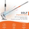 THE GOLFER STORE Golf Alignment Rods, Golf Swing Trainer Aid Golf Club Alignment Stick Corrector Help Visualize and Align Your Golf Shot Golf Alignment Aids