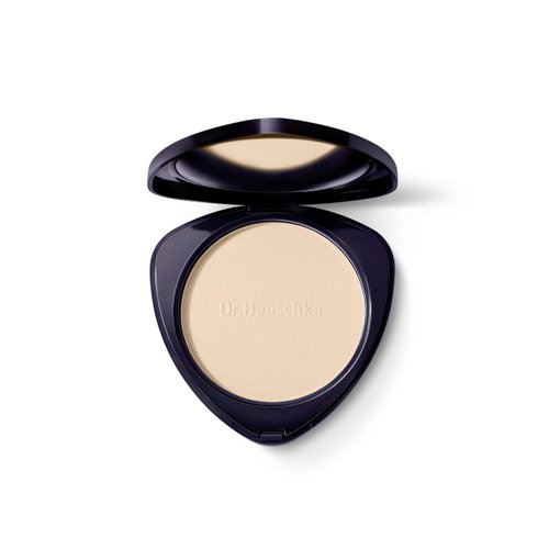 Dr. Hauschka Compact Powder 00, Translucent, Natural, Mineral, Set & Mattify, Touch-up, Silky Finish, for All Skin Tones, 0.28 oz