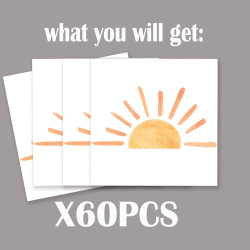 60pcs Boho Sun Birthday Party Paper Napkins First Trip inspired Around The Sun Birthday Decorations Boho Sun Party Decorations Boho Hippie Sunshine Boho Sun Baby Shower Party Supplies Decorations