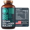 WILD FUEL Vegan Collagen Builder - Biotin, Organic Superfood, Amino Acids Glycine, Lysine, Proline Plant-Based Collagen Booster Supplements - 30 Organic Extract Tablets
