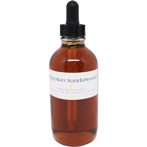 Sandalwood: Egyptian Scented Body Oil Fragrance [Glass Dropper Top - Brown - 4 oz.] - ID#23194