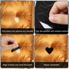 10 Sheets Down Jacket Patches Self Adhesive Fabric Patches for Clothes, Washable Polyester Repair Patch Kit for Outerwear Clothing Bags Backpacks, with Abundant Patterns (Black)