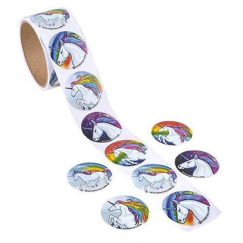 Unicorn Decorating Stickers, Great for Arts and Crafts, Party Favors, 100 Assorted Stickers (2-Pack, 200 Stickers)