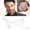Beard Shaper Template Shaping Tool,Kucheed Premium Quality Template Shaping for Goatee Mustache Sideburns Facial Hair Trimming Grooming Guide for Men Jaw Cheek Neck Line Symmetric Curve