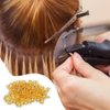 Joyzan Hair Extension Granule, Fusions Keratin Pellets Bead Hairing Extensions Granules Hot Melt Grain Making Nail Design Wig Glue Tip Rebond Bead Flat Tool Accessory Total 100g 2 Bottle DIY Accessory