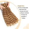 Habiliana Deep Curly Braiding Human Hair 100g 20 Inch Color 27 Honey Blonde Deep Water Wave Bulk Human Hair for Braiding No Weft Brazilian Virgin Deep Curly Human Hair Extensions for Boho Braids