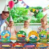Yiaoyinnz 48PCS Transportation Tableware Decorations Transportation Birthday 7 Inch Paper Plates Car Train Airplane Dessert Plates Traffic Dinnerware for Boys Kids Baby Shower Party Supplies Favors