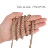 Tenn Well 6mm Jute Rope, 33 Feet Natural Craft Rope Thick Twine Rope for Gardening, Bundling, Decorating, DIY Crafts (Brown)