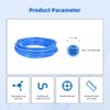 CNAODUN Pneumatic Tubing Blue PU Air hose Pipe Tube Kit 1/4 inch OD 1/6 ID 39.4ft/12 Meter for Air Line or Fluid Transfer