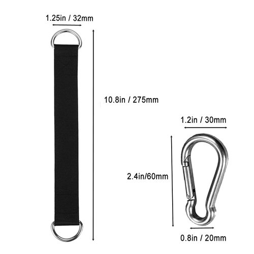 2 PCS Tree Swing Straps Tree Swing Hanging Kit, Fitness Pull Up Hanging Straps Perfect for Tree Swing Seat,Hammock,Plank,Hammock,Cable Machine Attachment for Gym