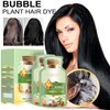 TTYRBF Plant Bubble Hair Dye Shampoo,Plant Bubble Hair Dye,Bubble Plant Hair Dye,Natural Plant Hair Dye,New Botanical Bubble Hair Dye Hair Dye Shampoo(Coffee Color)