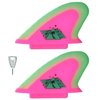 Catch Surf Beater Pro Safety Twin Fin Set, Hot Pink/Neon Lime, One Size