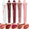 DENESTUP 5 Pcs Hydrating Lip Gloss Lip Jam Set, High Shine Glass Finish Nude Colors Moisturizing Glitter Plumping Lip Gloss Shiny Jelly Liquid Lipstick for Girls and Women