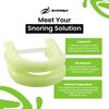 ZYPPAH Anti Snoring Hybrid Oral Mouthpiece | Mouth Guard for Better Sleep | Mouthpiece with Tongue Strap to Stop Snoring | Custom Mold for Mouth | Happy Sleep | Ghost | 2.25 x 2.75 x 1 inches