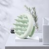 BEAUTLOHAS. Scalp Massager Soft Silicone Scalp Scrubber Silicone Head Scrubber Scalp Brush Hair Massager Scalp Shampoo Brush for Wet and Dry Hair for Women Men Kids(Green)