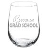 Wine Glass Goblet Funny Because Grad School Student (17 oz Stemless)
