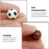 Kisangel 10Pcs Resin Sports Soccer Dollhouse Soccer Ball Mini Basketball Set Dollhouse Miniature Supply Fairy Garden Figurine (Mini Basketball and Baseball)