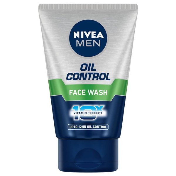 Nivea Men Oil Control Face Wash (10X Whitening), 100Gm 100Ml