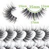 Losha Eyelashes Wispy Lashes Natural Look 8 Pairs Clear Band False Eyelashes Handmade Reusable Fake Eye Lashes Pack (G1)