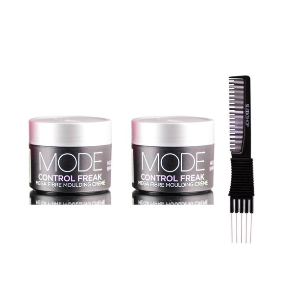 yper Affinage Control Freak Moulding Creme (2.54 oz) with Teasing Comb Pack 2