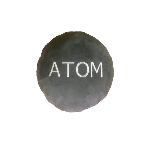 Cosmos Pillow - Embroidered Round Stuffed Plush Crypto Pillow by BlockCraft.Shop Atom Plush Pillow