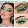 CAHIUYOA Green Eyeshadow Palette Green Glitter Makeup,Forest Emerald Green Yellow 15 Colors Matte Glitter Eyeshadow Long Lasting Colorful Eye Shadow Plattet for Women Girls