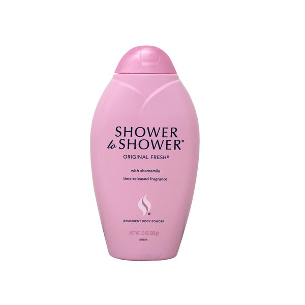 Shower to Shower Absorbent Body Powder, Original Fresh with Chamomile, 13-Ounce Bottles (Pack of 2)