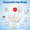 Pet Soft Dog Diapers Male - Disposable Male Dog Wraps Wetness Indicator, Ultra Absorbent Doggie Diapers Comfortable for Incontinence Excitable Urination, 20pcs XSmall