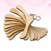 TOYANDONA 10pcs Wooden Dolls Clothes Hanger Mini Doll Hanger Doll Dress Outfit Holders Dollhouse Miniature Accessories for Doll Closets Size M