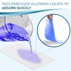 TidyCare Bedside Commode Absorbent Pads for Portable Toilet Chair Bucket and Bedpan | Value Pack of 40 Disposable Commode Pads for Adults in Medical Care | Universal Fit Portable Toilet Pads