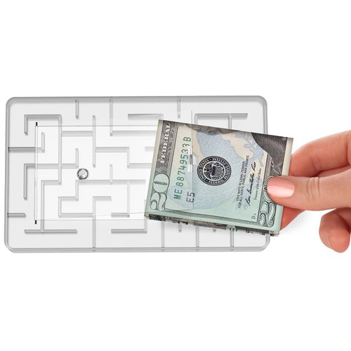 Money Puzzle Box, Money Holder Maze Gift Holder, Stocking Stuffers for Teens and Adults - Christmas Small Gifts - Fun Way to Give Cash as a Gift