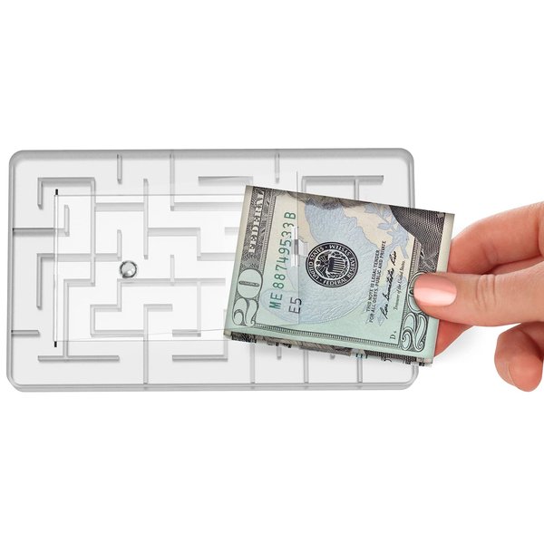 Money Puzzle Box, Money Holder Maze Gift Holder, Stocking Stuffers for Teens and Adults - Christmas Small Gifts - Fun Way to Give Cash as a Gift