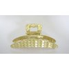 Generic Gold weave texture metal hair claw clip jaw clip for medium fine hair