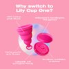 Intimina Lily Cup One - Collapsible Disposable Menstrual Cups for Beginners, Small Menstrual Cup, Period Cup for Teens