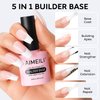AIMEILI 5 in 1 Builder Base Hema Free Clear Builder Nail Gel for Nails Extension and No Wipe Top Set Soak Off U V LED Cruelty Free Vegan Gel Nail Lacquer