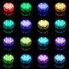 [4-Pack] Submersible LED Lights with Remote Control, 16 Colors Changing Waterproof LED Tea Lights, Pool lamp Battery Operated Underwater Pond Lights for Aquarium Garden Wedding Party, White (YFY2201)