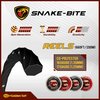Golden Set Snake-Bite Polyester Tennis String (Black, 17 Gauge Reel (660ft/200mm)