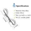 Bolt Snaps Double Ended Hook 12 Set 3.5inch/90mm Zinc Alloy Trigger Metal Clips for Key Chain Dog Leash Horse Pet Sling Feed Buckets Flat Sided Pail